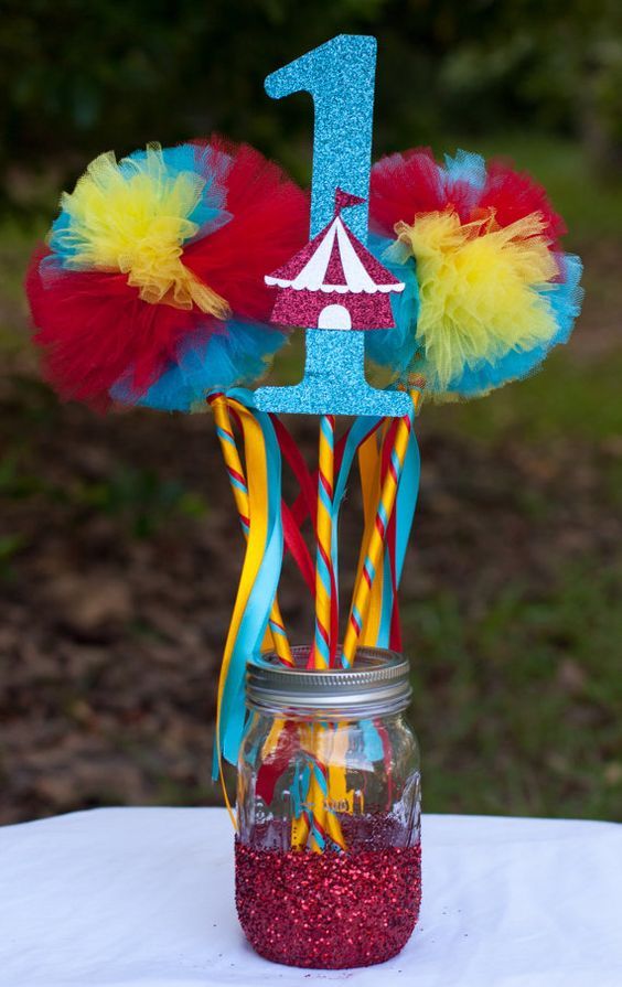Circus Party Carnival Party Birthday Centerpiece Table Decoration
