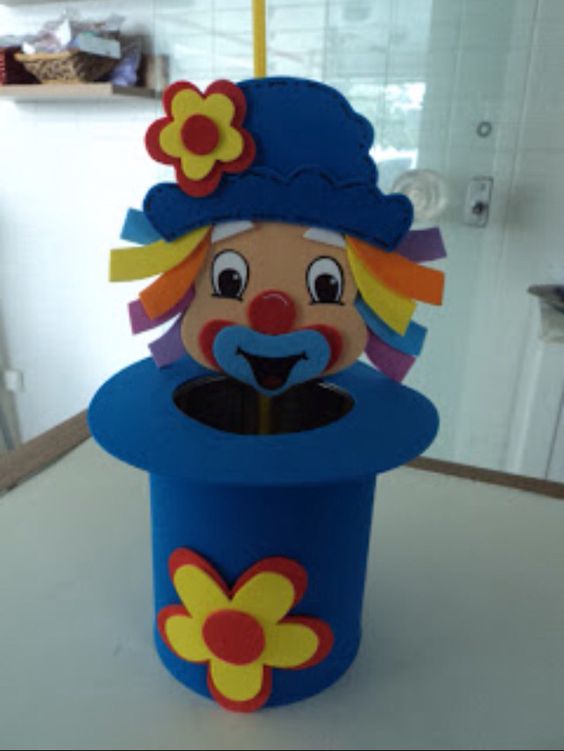 Circus Birthday Party Ideas Kids - Clown Hat Centerpiece