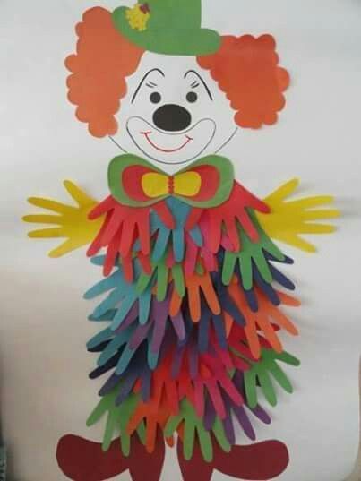 This Handprint Clown Craft for Kids is extremely easy to make and kids will love decorating their classroom or party with him.