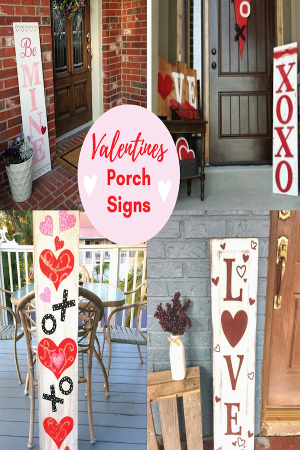 valentines day porch signs