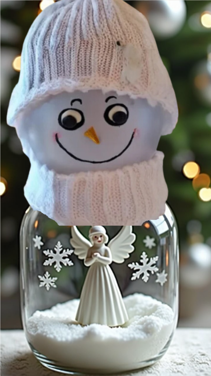DIY Pickle Jar Snowman Ideas