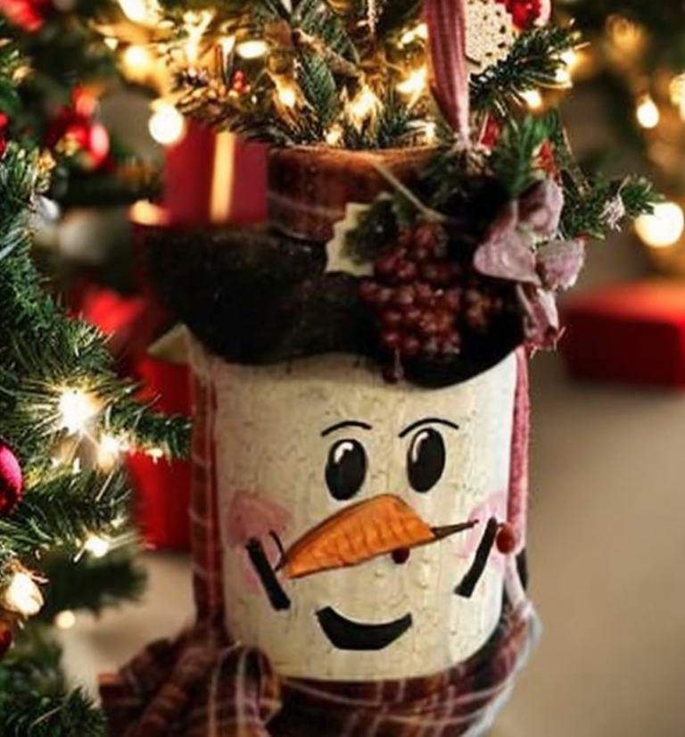 DIY Pickle Jar Snowman - Castle Random