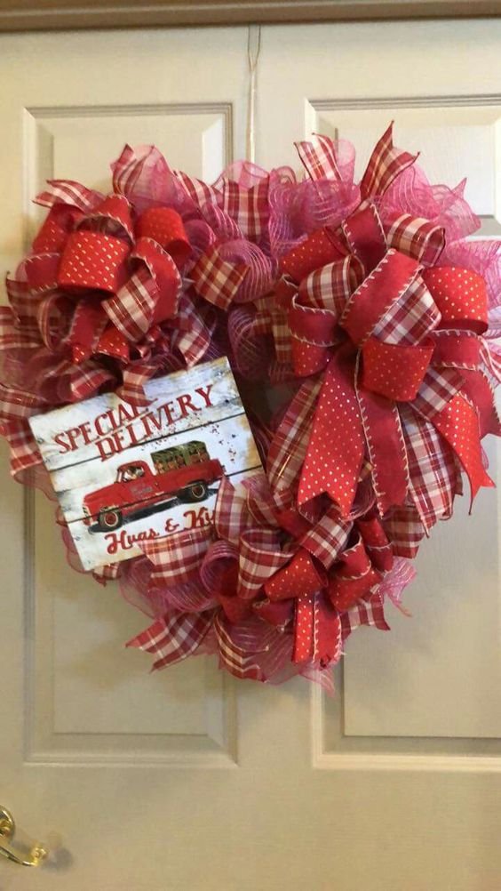 Valentines Day wreath