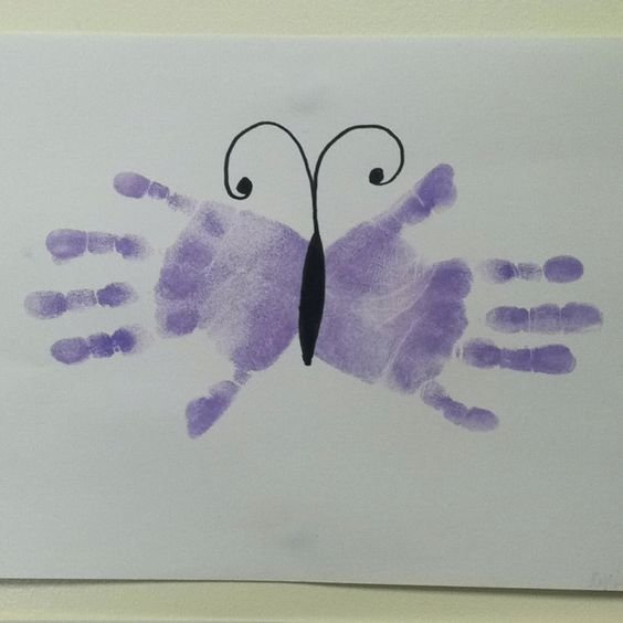 Hand Print Spring Crafts for Kids