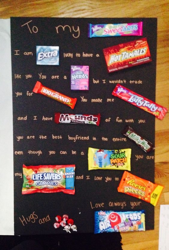 Valentines Candy Poster Gifts For Boyfriend Castle Random