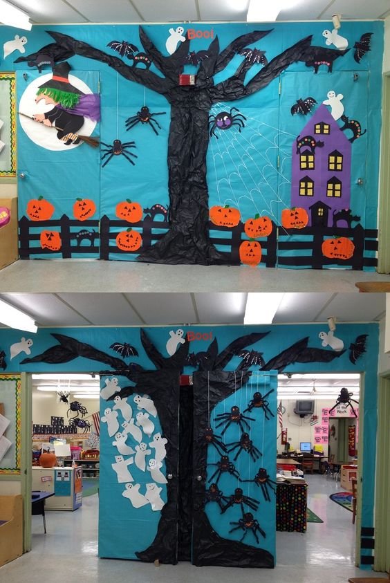 Halloween Classroom Door Ideas - Castle Random