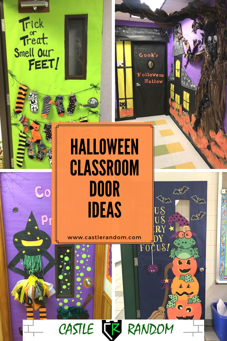 haunted house classroom door