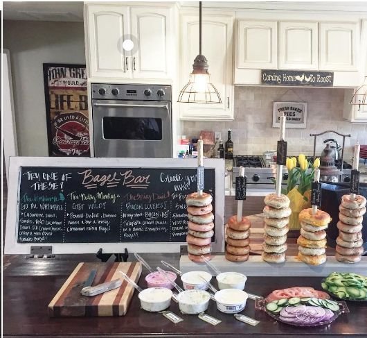 Party Food Ideas - Bagel Bar