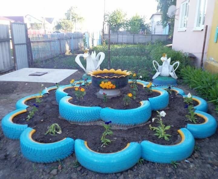 Tire Planter Ideas