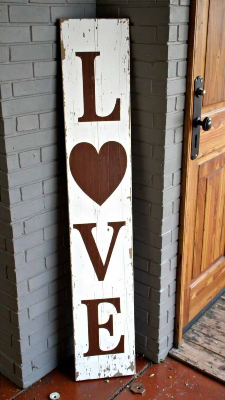 Valentines Porch Sign