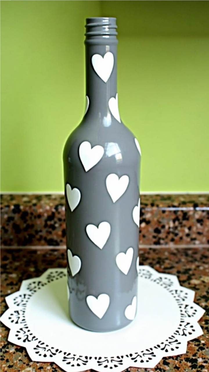 Valentines Wine Bottle Crafts