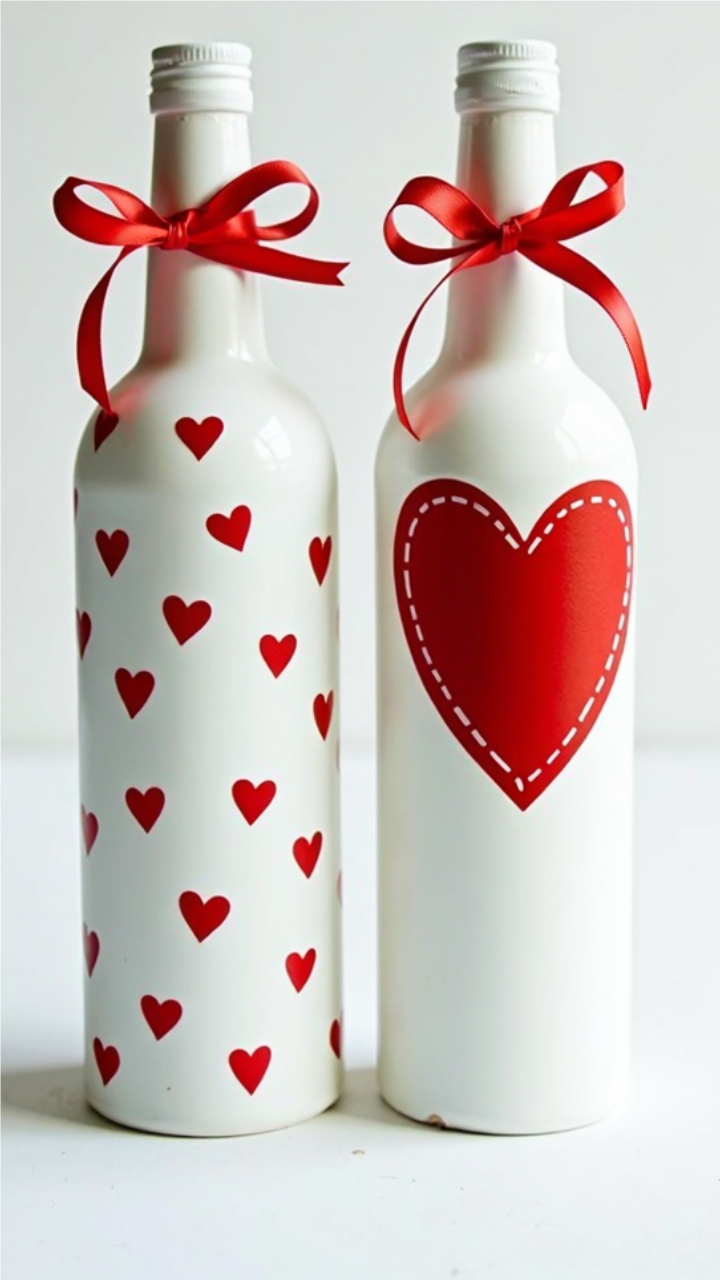 Valentines Wine Bottle Crafts