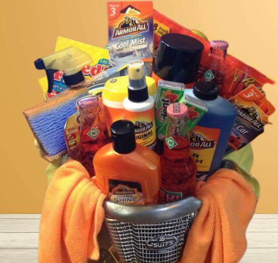 Father's Day Car Wash Gift Basket - Organize by Dreams